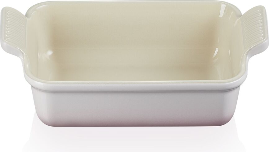 Fuente de horno Heritage, 14 x 19 cm, rosa claro