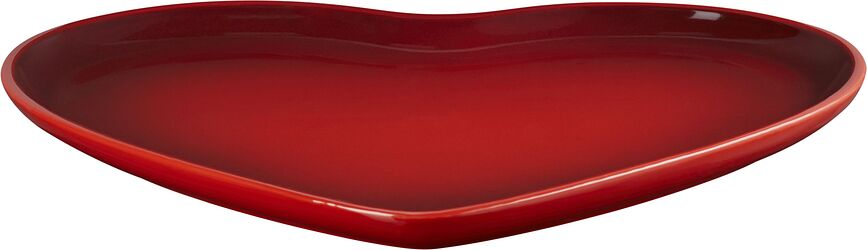 Fuente Heart, 32 cm, color cereza