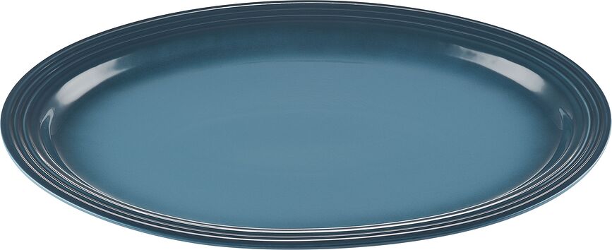 Fuente ovalada Le Creuset, 46 cm, azul marino