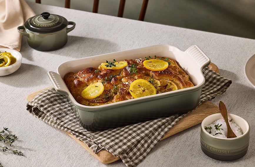 Fuente para Horno Heritage, 19 x 26 cm, color cereza