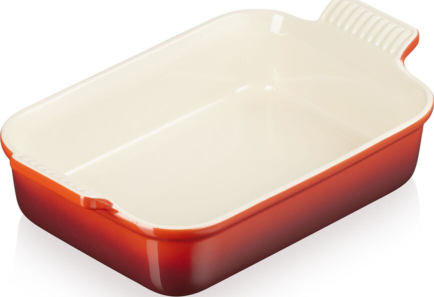 Fuente para Horno Heritage, 19 x 26 cm, color cereza