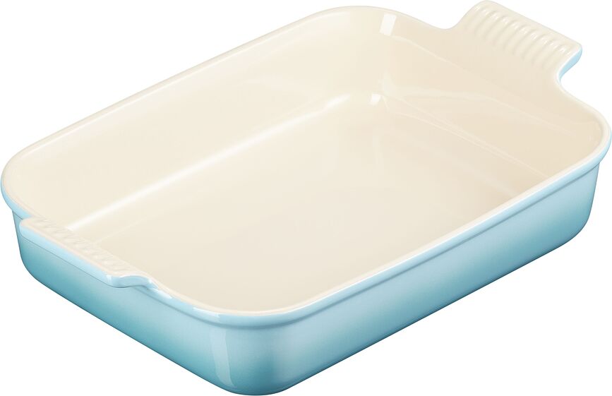 Fuente para Horno Heritage, 24 x 32 cm, azul celeste