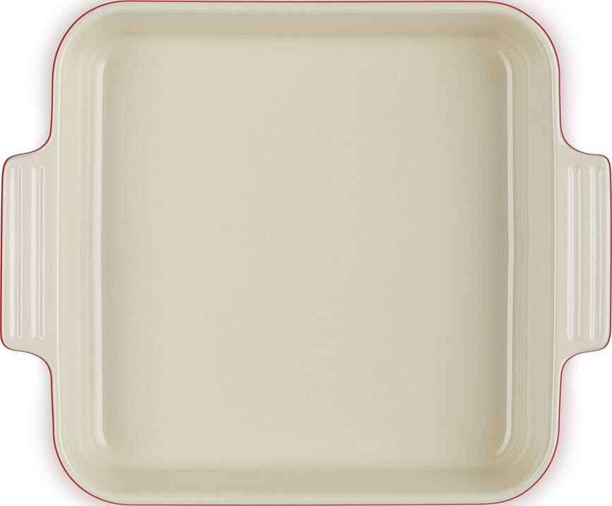 Fuente de Horno cuadrada Le Creuset, 23 cm, color cereza