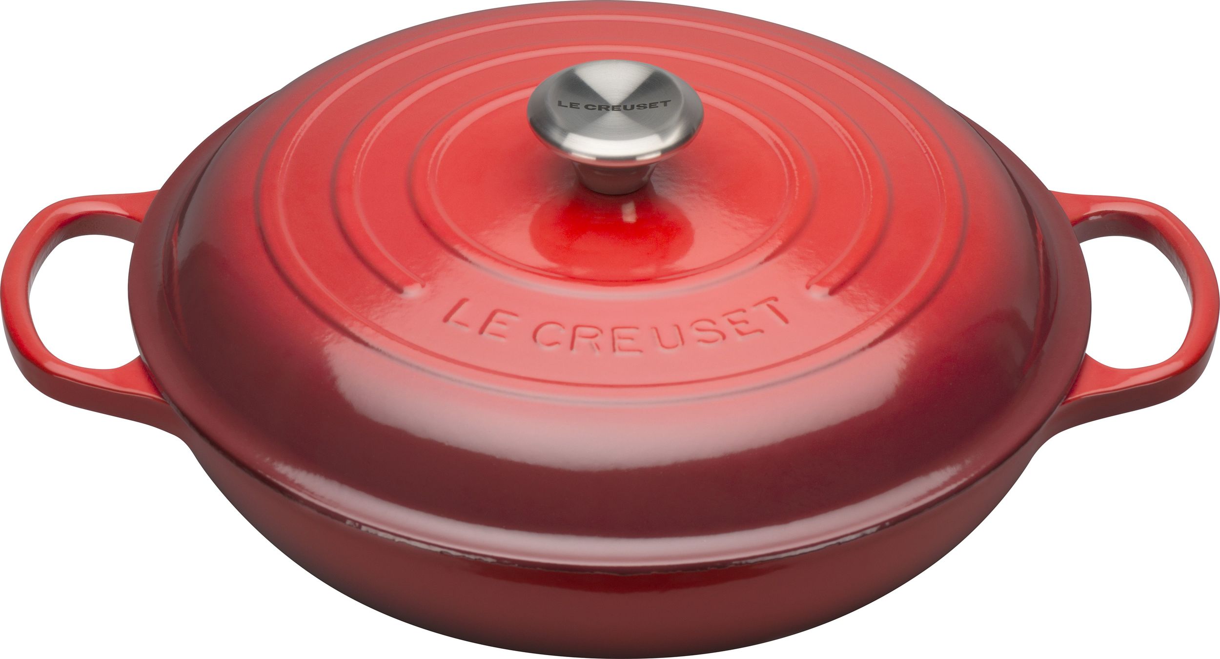 Garnek Gourmet Signature niski 30 cm wiśniowy