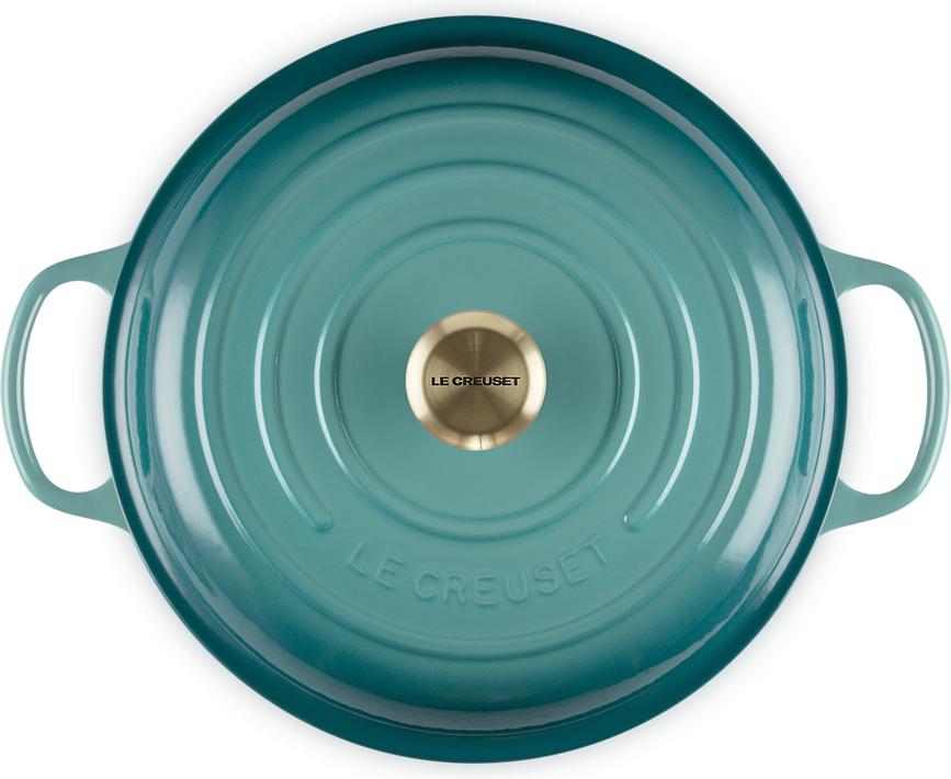 Gourmet Faitout bas 26 cm, bleu riviera