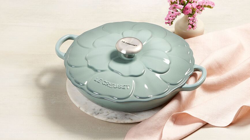 Gourmet Κατσαρόλα λουλούδι, 26 cm, λευκή