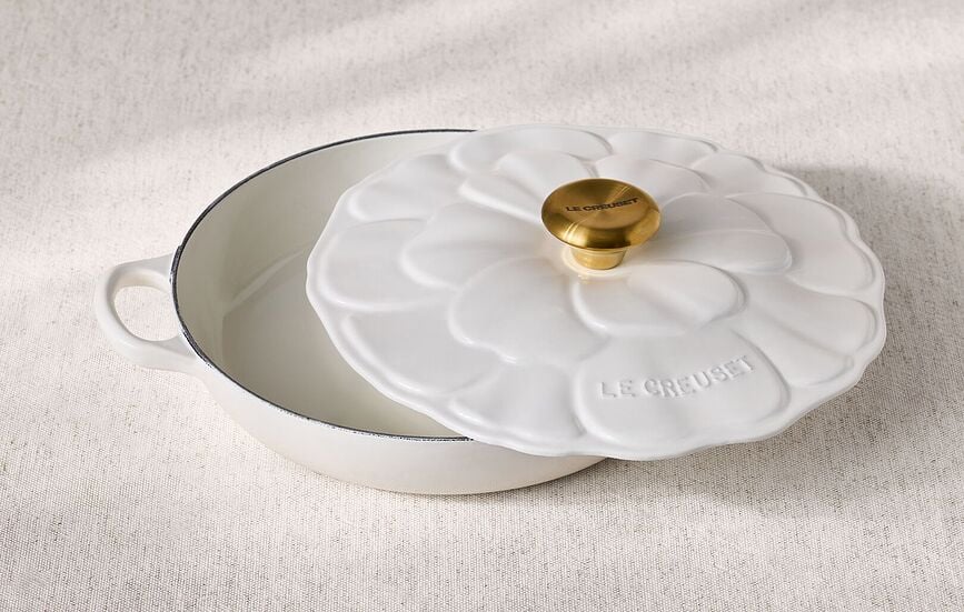 Gourmet Faitout, 26 cm, motif fleur, sel marin