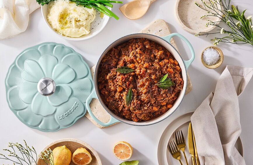 Gourmet Faitout, 26 cm, motif fleur, sel marin