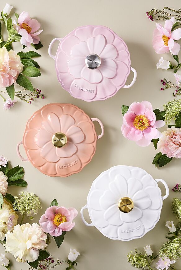 Gourmet Faitout, 26 cm, motif fleur, sel marin