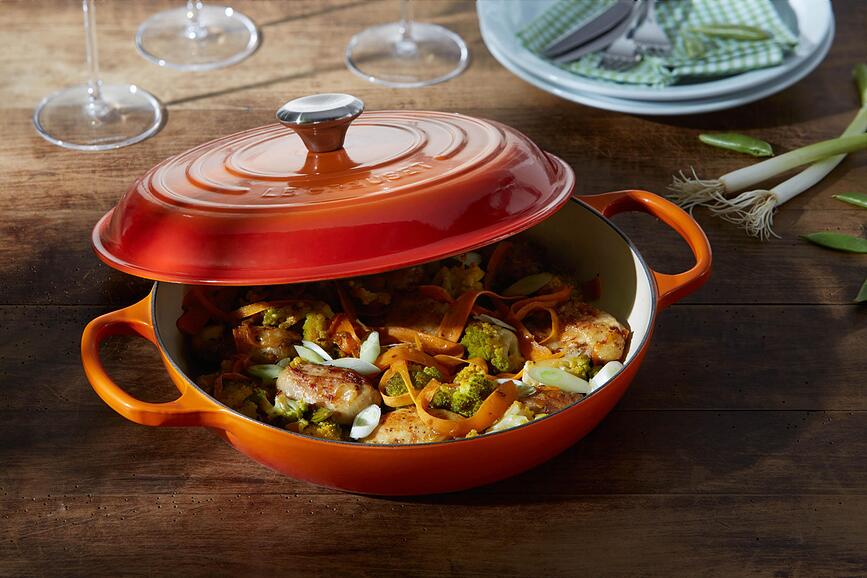 Gourmet Signature Faitout bas, 30 cm, blanc