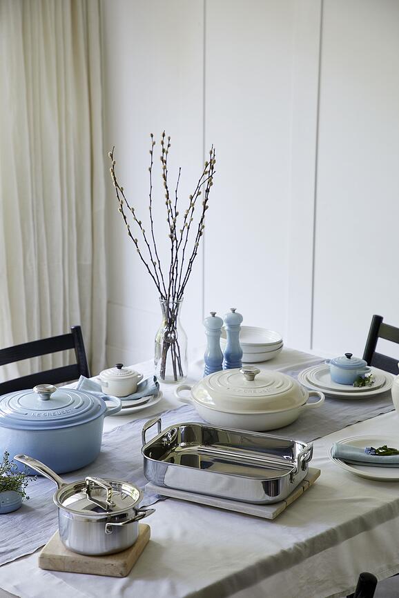 Gourmet Signature Κατσαρόλα χαμηλή, 30 cm, γαλάζια