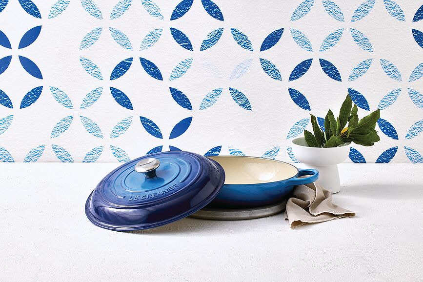 Gourmet Signature Κατσαρόλα χαμηλή, 30 cm, γαλάζια