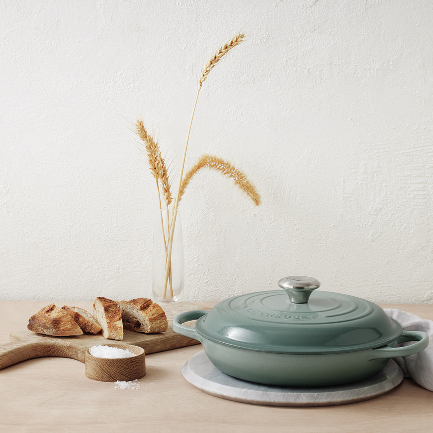 Gourmet Signature Lonec nizek, 30 cm, svetlo moder