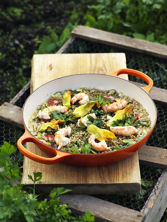 Gourmet Signature Lonec nizek, 30 cm, svetlo moder