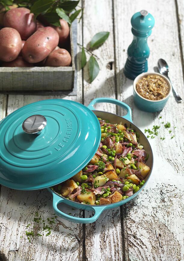 Gourmet Signature Lonec nizek, 30 cm, svetlo moder