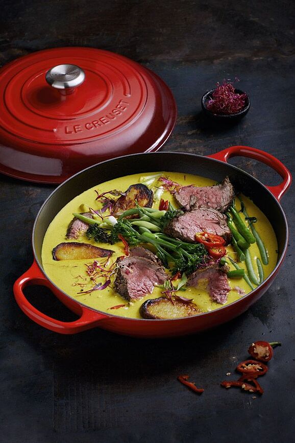 Gourmet Signature Cocotte 30 cm, orange flamboyant