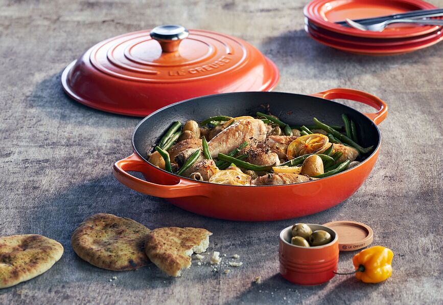 Gourmet Signature Cocotte 30 cm, orange flamboyant