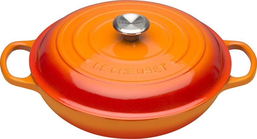 Gourmet Signature Topf 30 cm niedrig Feuriges Orange