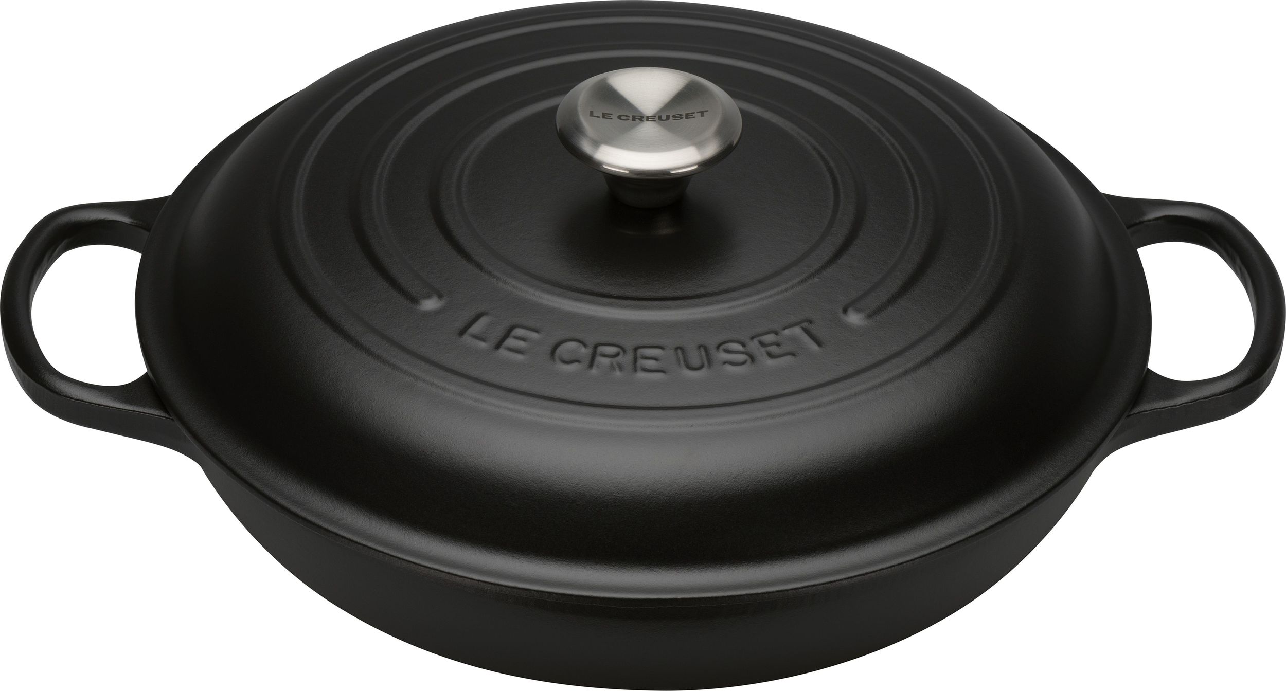 Gourmet Signature Topf 30 cm niedrig schwarz