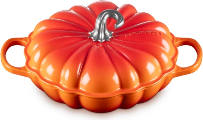 Hitzebeständige Töpfe zum Backen Gourmet Topf 28 Cm Kürbis Feuriges Orange