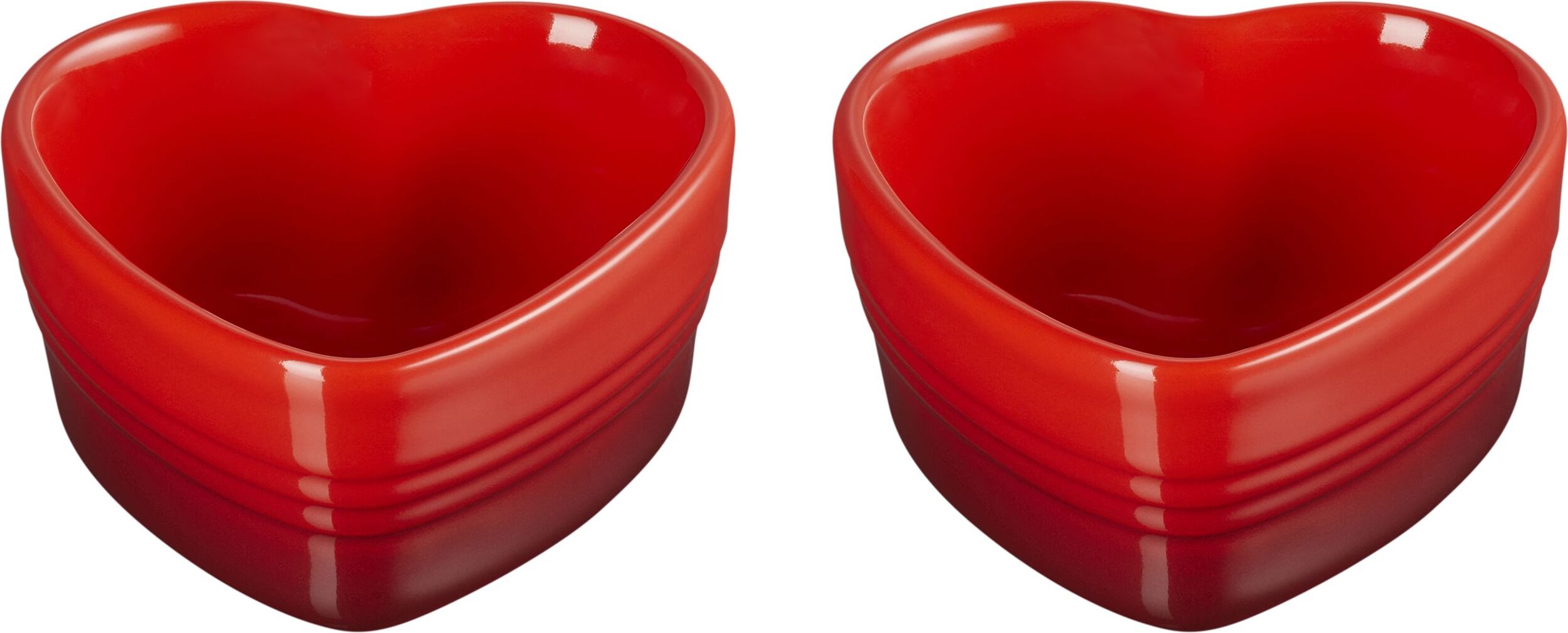 Heart Formen zum Backen und Servieren 300 ml kirschrot 2 St.