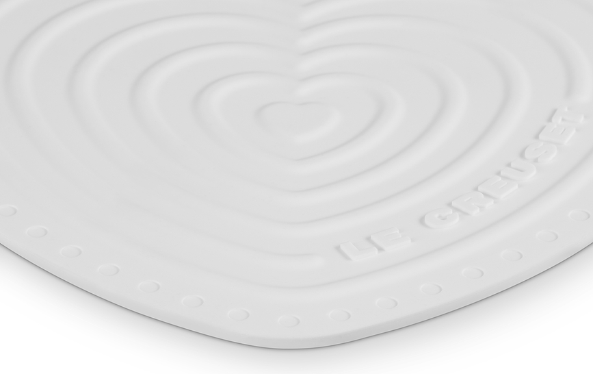 Heart Podmetač za vruće posuđe 20 cm bijeli