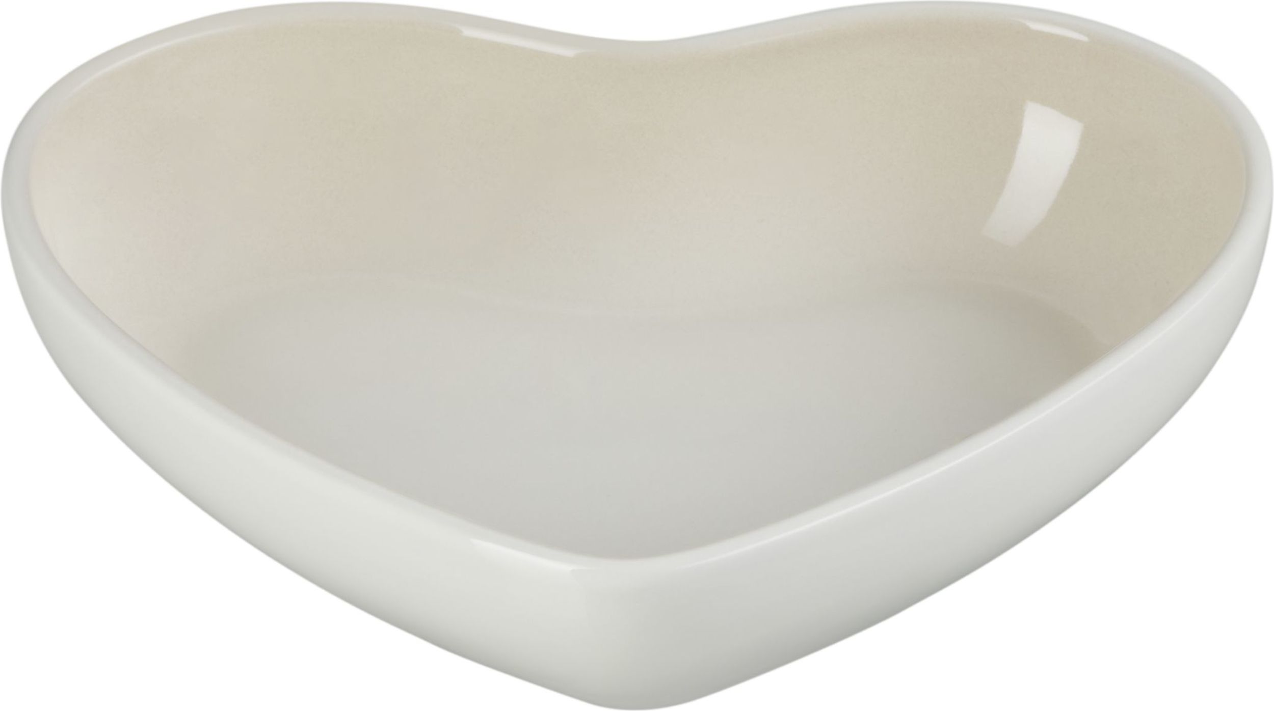 Ovale Servierplatten Heart Schale 650 Ml Beige