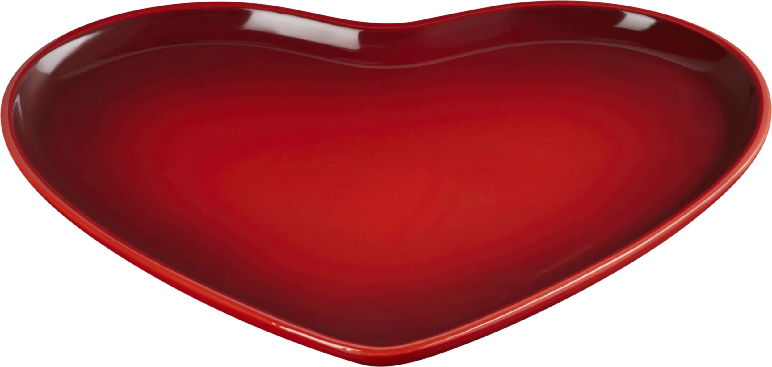 Heart Servierteller 32 cm kirschrot