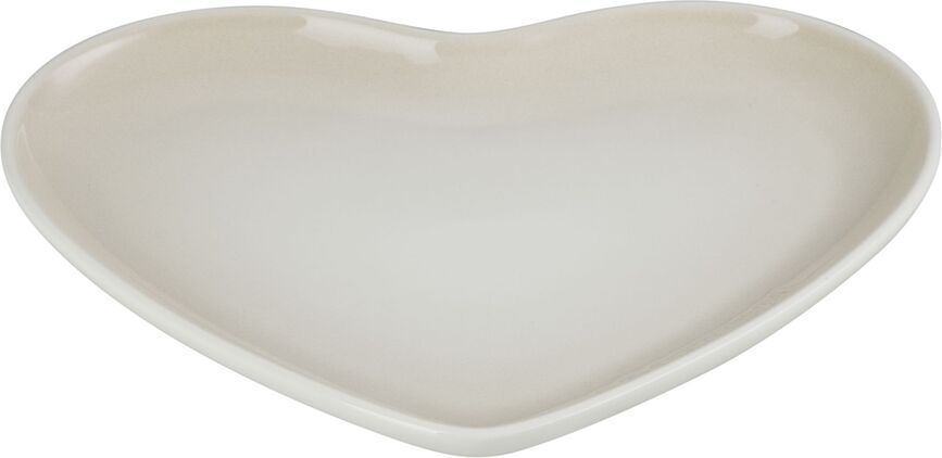 Heart Tallrik 23 cm, beige