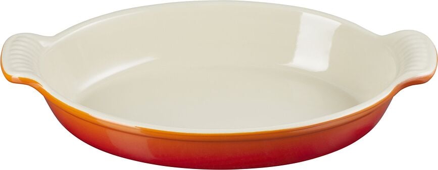 Heritage Backform 28 cm oval Feuriges Orange