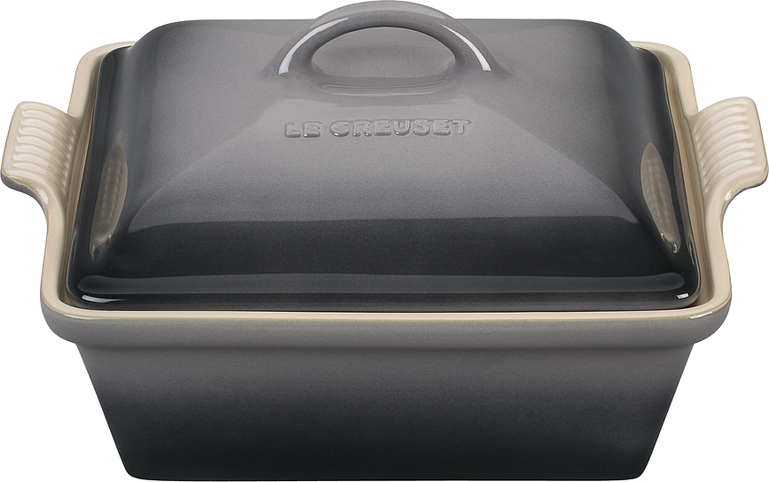 Heritage Pekač kvadraten s pokrovom, 23 cm, siv