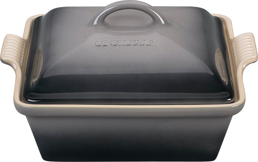 Heritage Φόρμα ψησίματος τετράγωνη, 23 cm, γκρι, με καπάκι