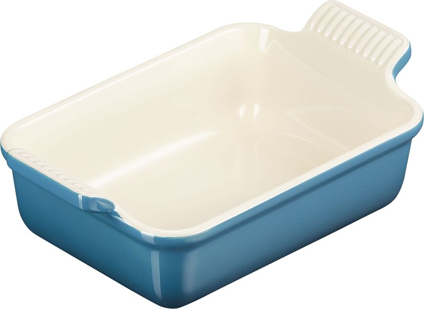 Heritage Plat de cuisson 19 x 26 cm, bleu canard