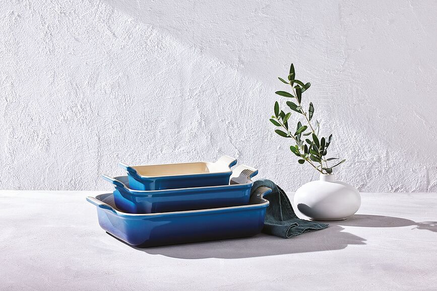 Heritage Plat de Cuisson 24 x 32 cm, bleu marine