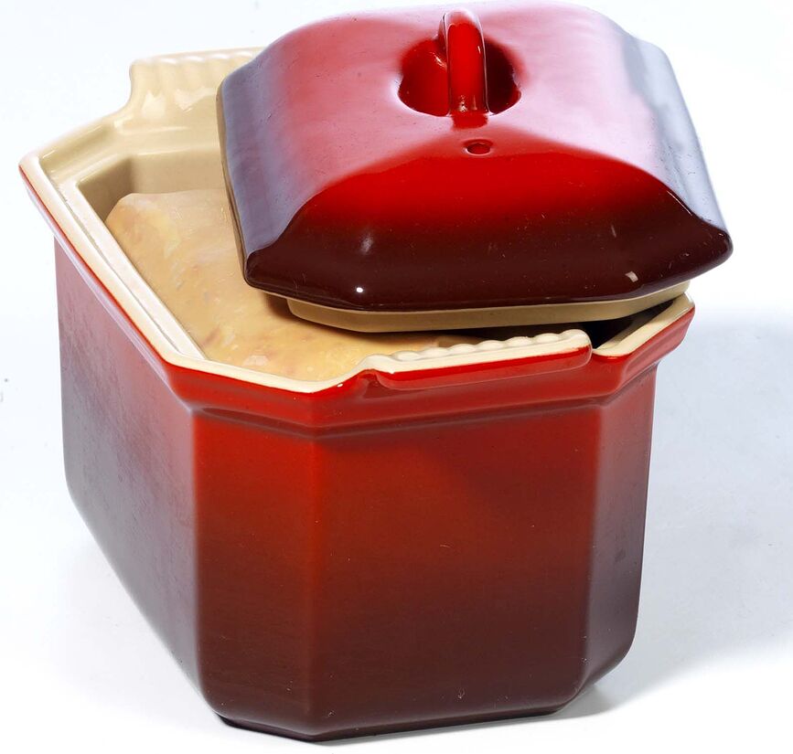 Heritage Moule à Pâté avec presse, 14 cm, cerise