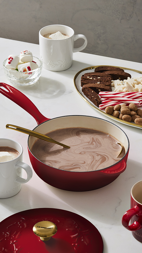 Holly Casserole 21 cm, blanche