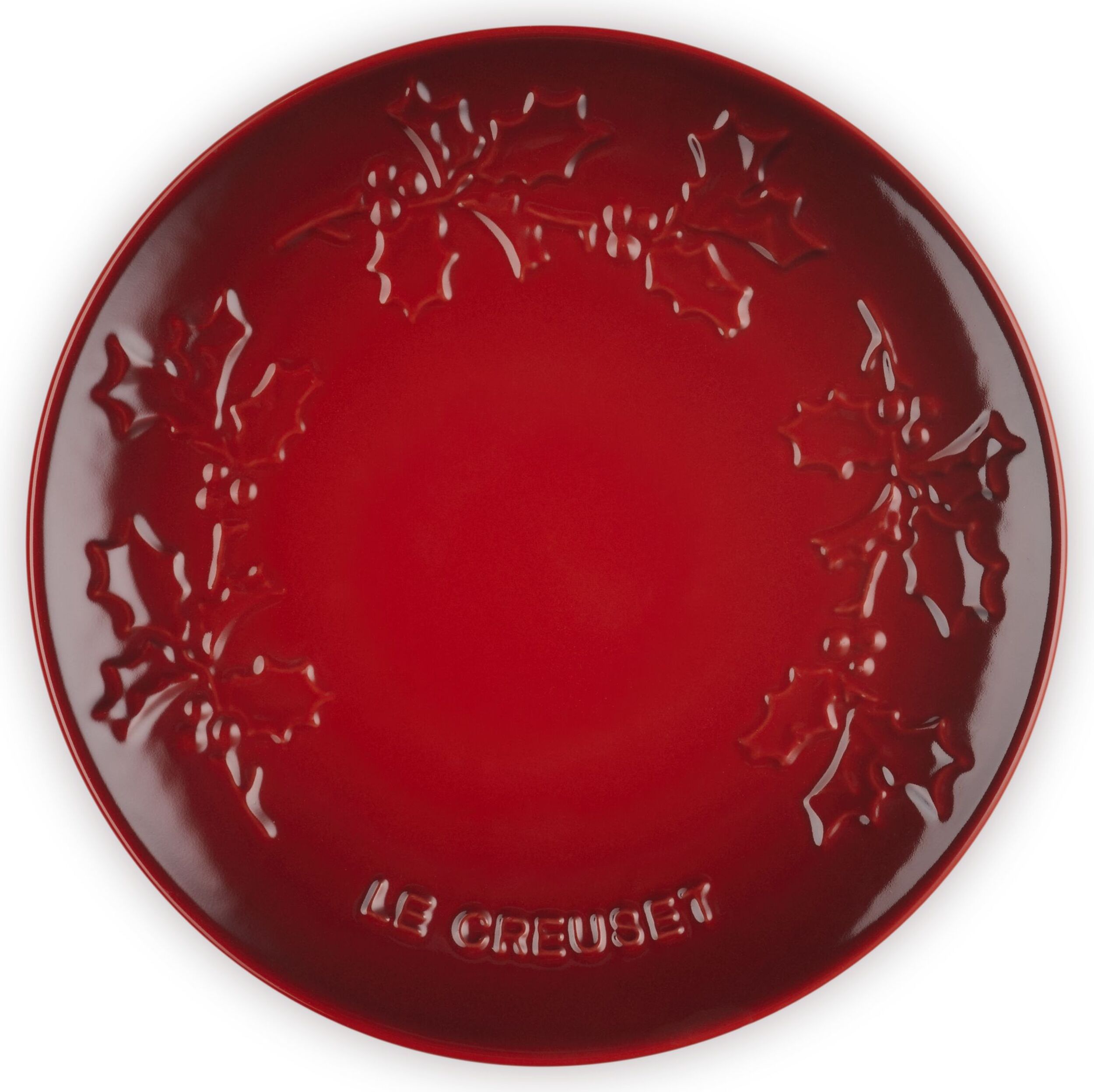 Holly Servierteller 19 cm kirschrot