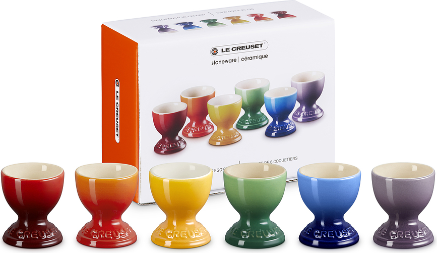 Hueveras Le Creuset Rainbow, multicolor, Pack de 6 unidades