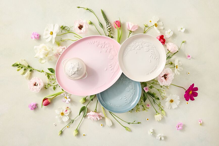 Jardin Assiette de Petit-Déjeuner 22 cm, rose clair