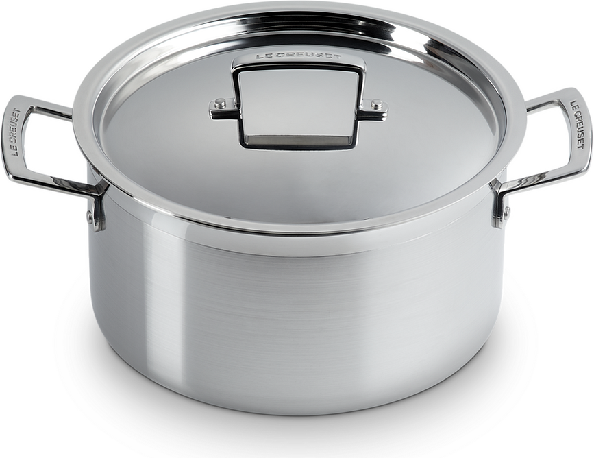 Juego de Cocina de acero inoxidable 3 capas, olla, cazo y sartén, Set de 3 piezas