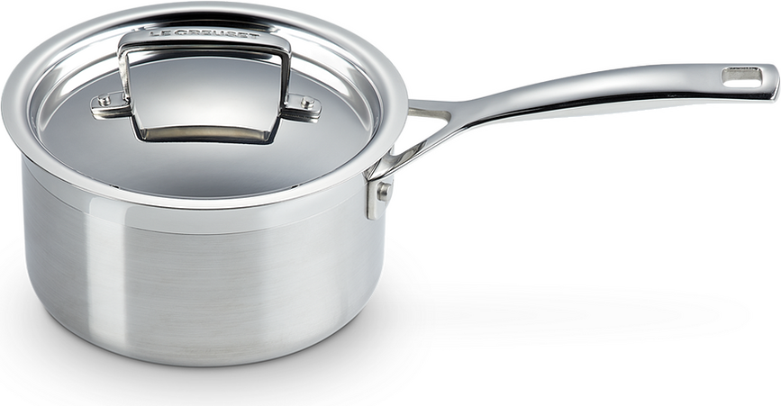 Juego de Cocina de acero inoxidable 3 capas, olla, cazo y sartén, Set de 3 piezas