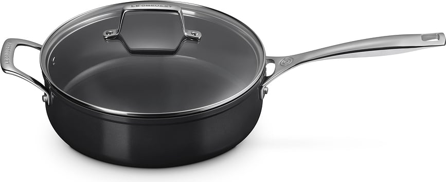 Juego de Ollas y Sartenes de aluminio antiadherente Le Creuset, negro, Set de 8 piezas