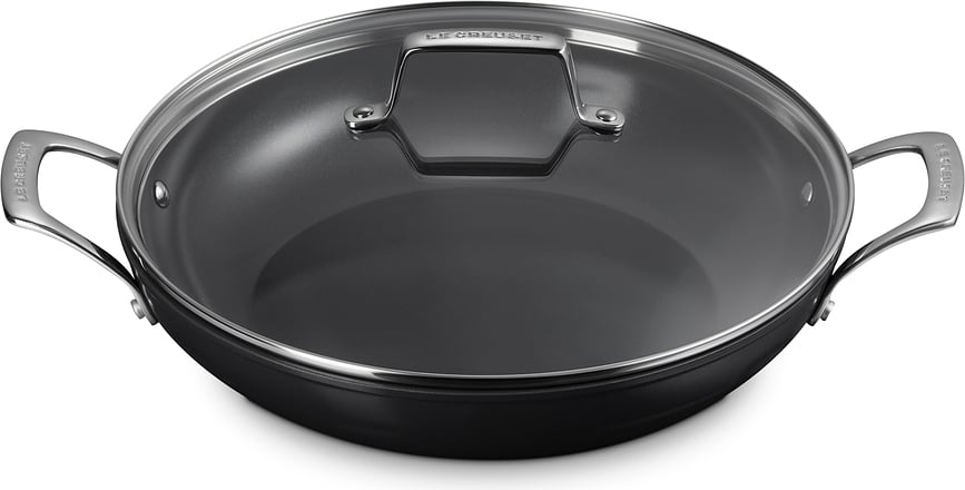 Juego de Ollas y Sartenes de aluminio antiadherente Le Creuset, negro, Set de 8 piezas
