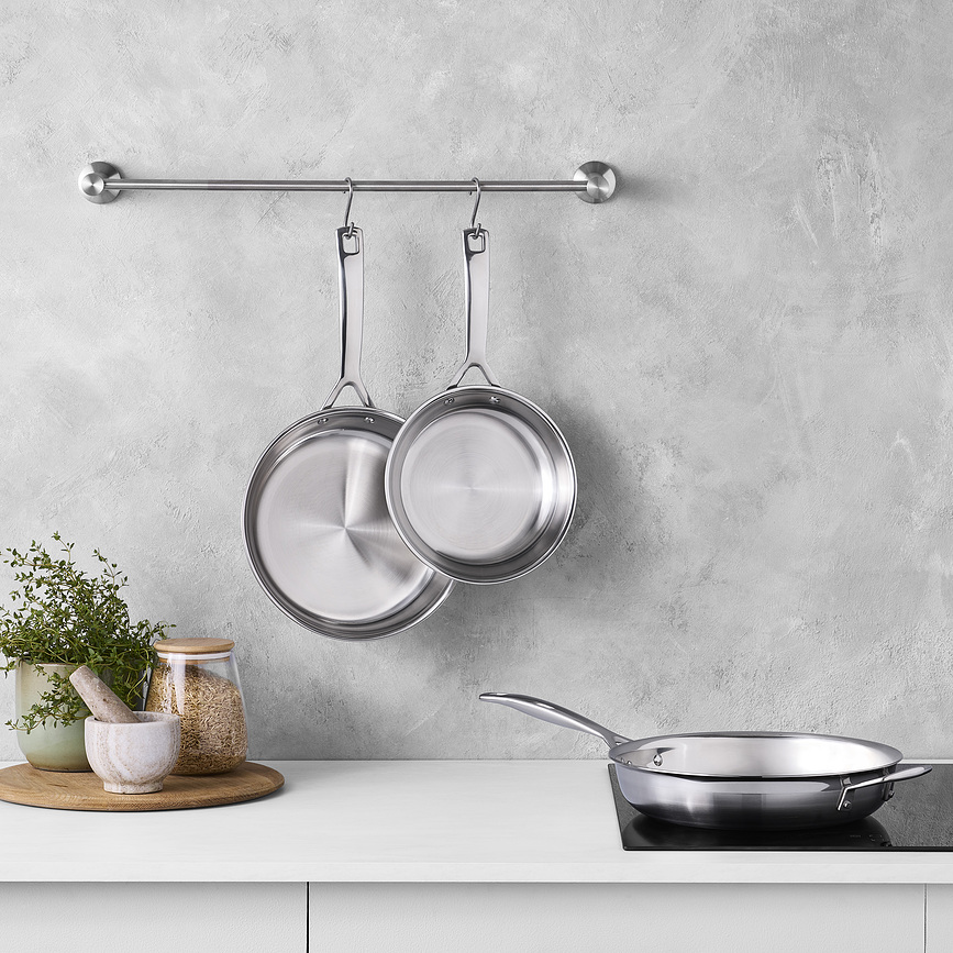 Juego de Sartenes de triple capa, 20 cm, 24 cm y 28 cm, Set de 3 piezas
