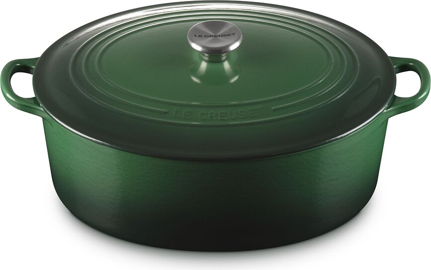 Juniper Cocotte ovale, 31 cm, verte foncée