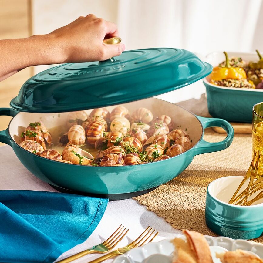 Каструля Gourmet низька 30 см, колір bleu riviera