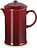Kavinukas su stūmokliu Le Creuset, 1 l, bordo