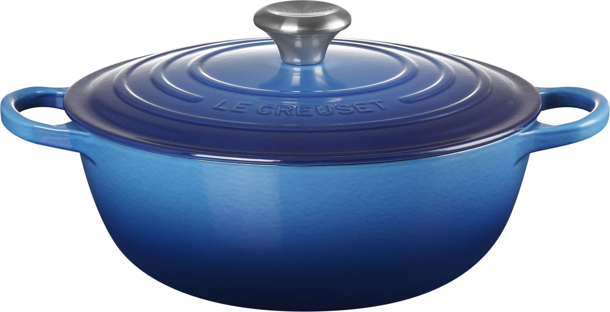 Hitzebeständige Töpfe zum Backen La Marmite Signature Topf 28 Cm Tiefes Blau