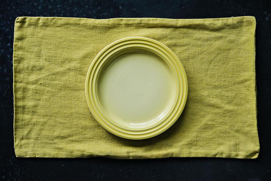 Le Creuset Assiette à Déjeuner 22 cm, jaune soleil