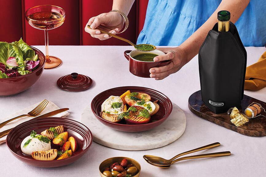 Le Creuset Assiette Creuse 22 cm, cerise